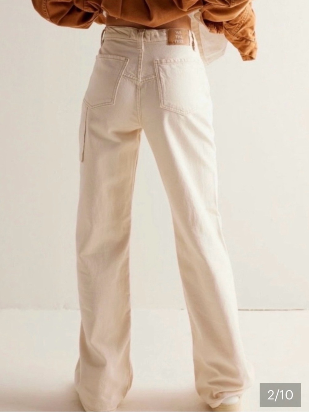 Free People Tinsley baggy Straight Leg Jean. READ. NWOT has a small stain